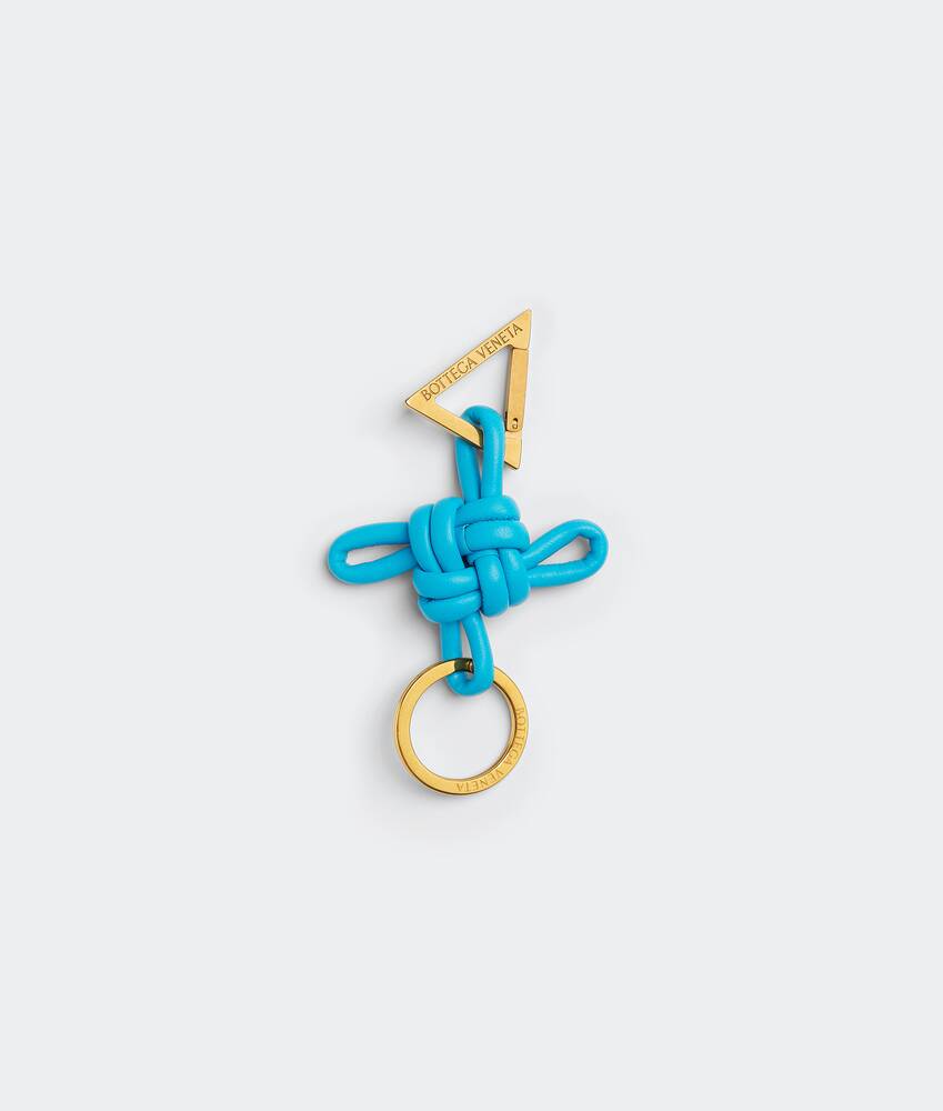 Damen Taschen Taschen-Accessoires Bottega Veneta Leder Triangle Schlüsselanhänger in Blau 