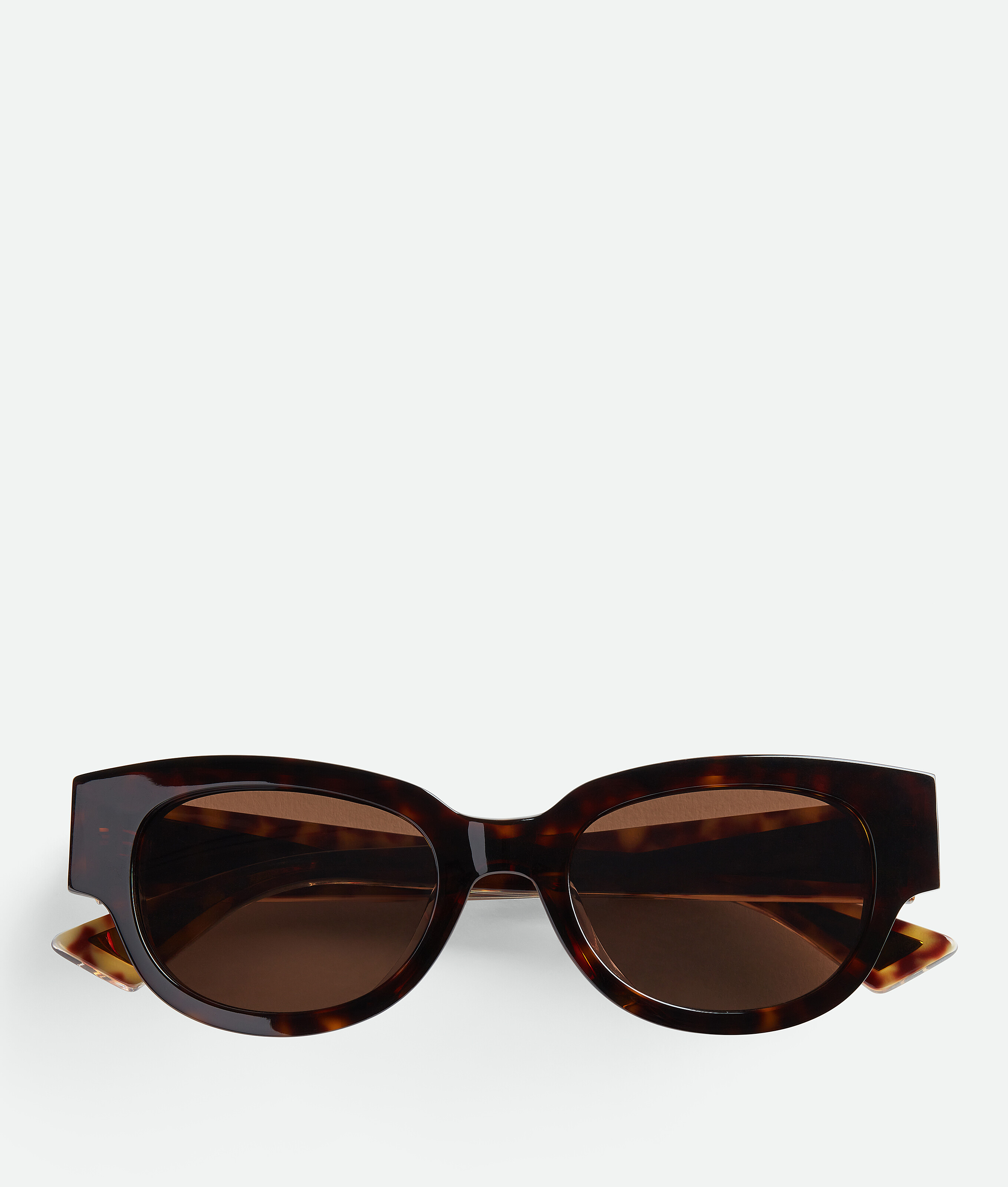 Bottega Veneta Tri-fold Square Sunglasses In Brown