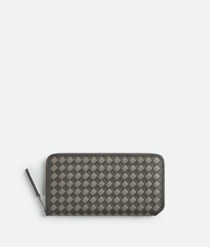 Intrecciato Piccolo Zip Around Wallet