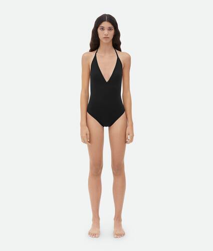 Display a large version of the product image 1 - Stretch Nylon Halter Neck Swimsuit