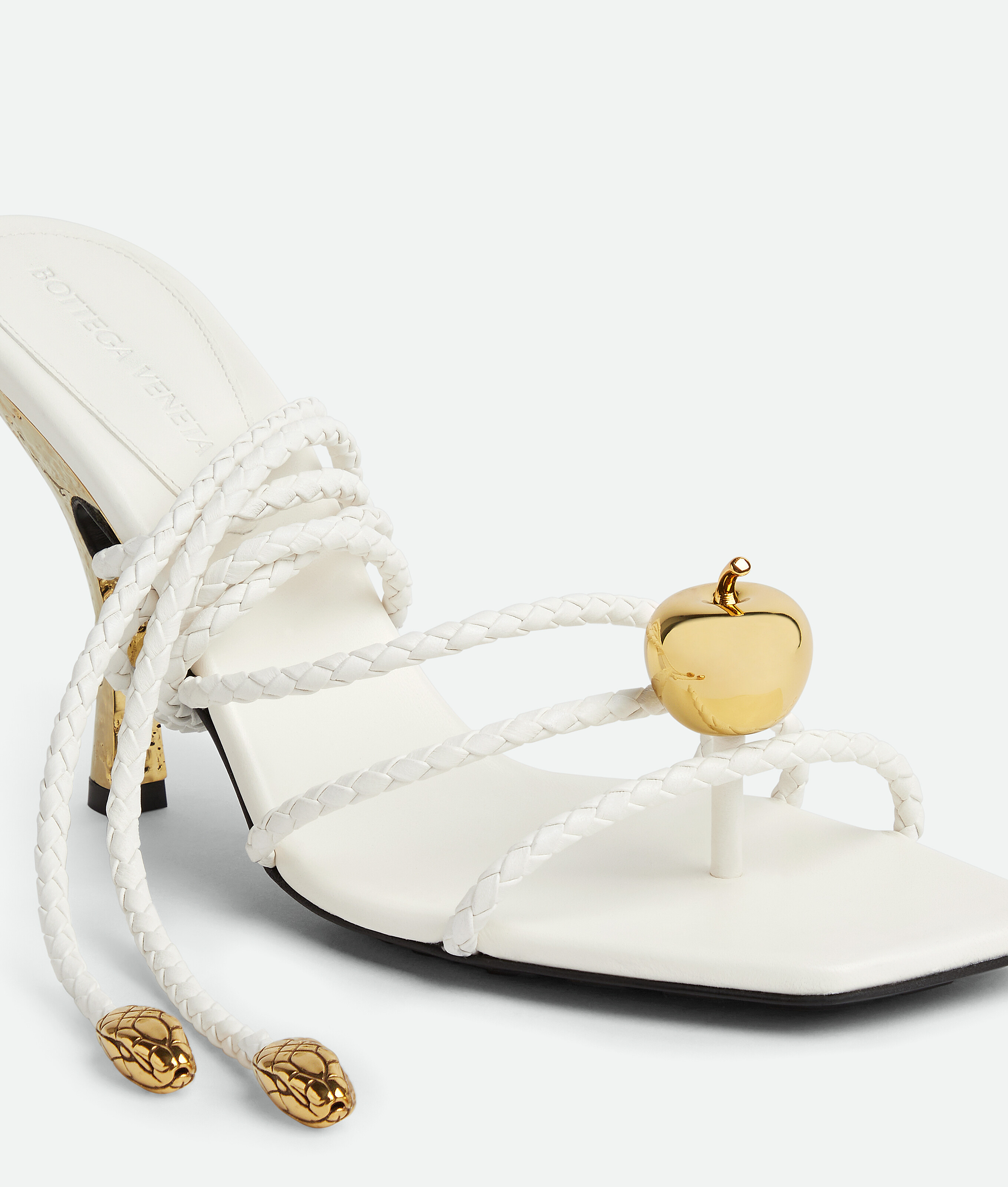 Shop Bottega Veneta Adam Sandal In White