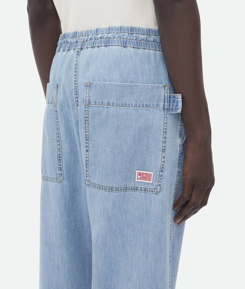 Display a large version of the product image 5 - Light Bleached Elasticated Denim