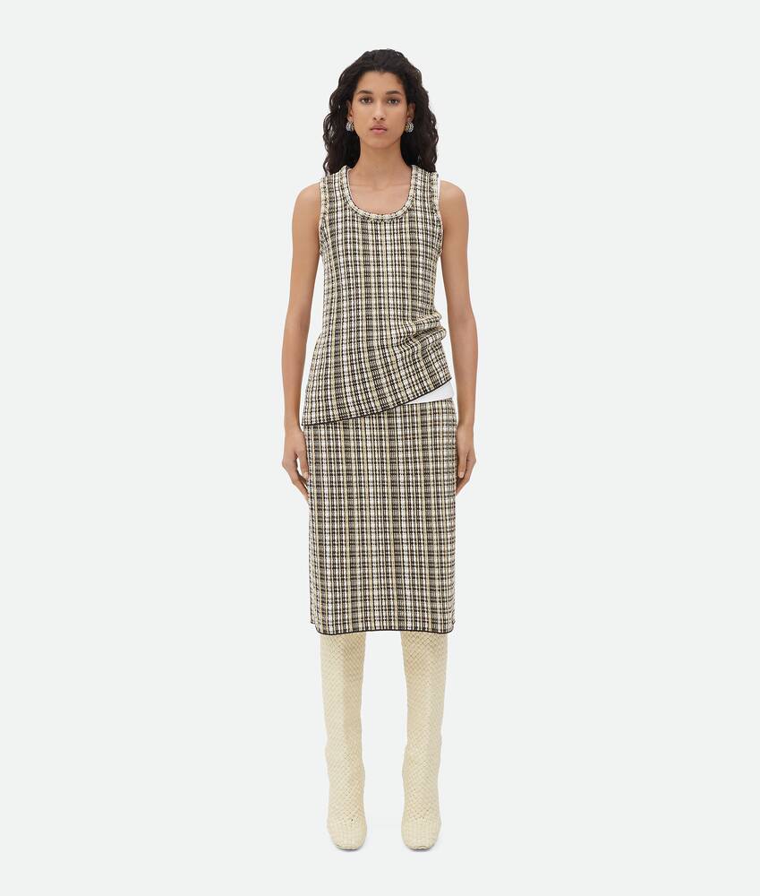 Display a large version of the product image 4 - Cotton Viscose Check Skirt
