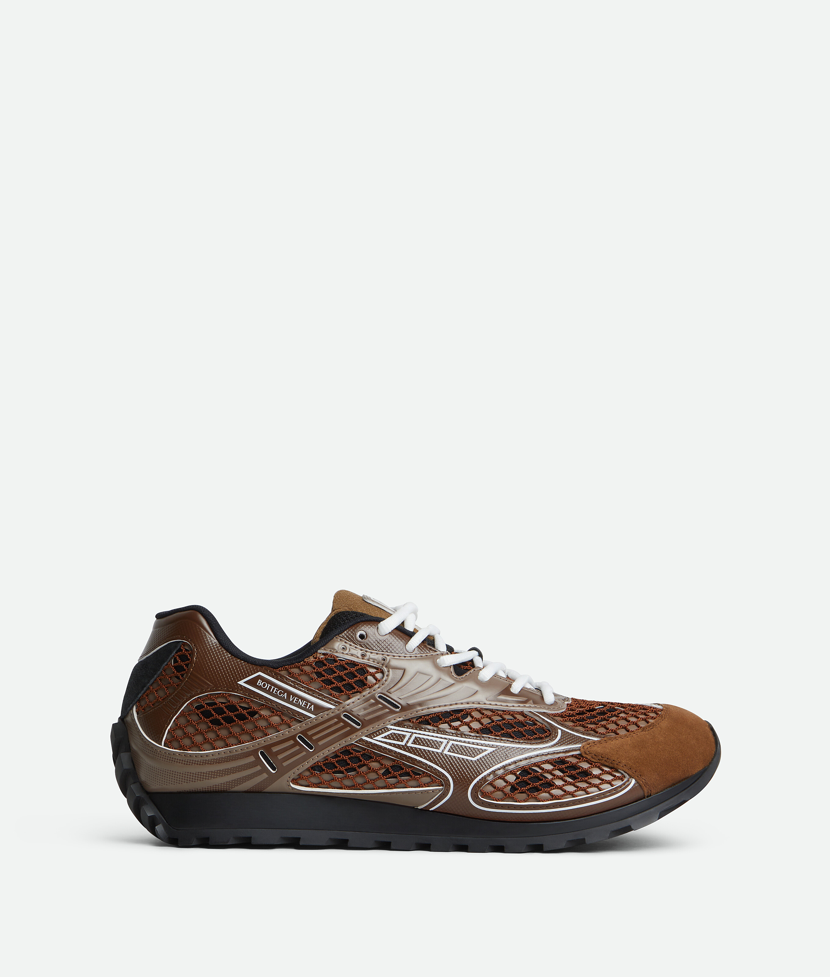 Shop Bottega Veneta Orbit Sneaker In Star Anise/pinecone