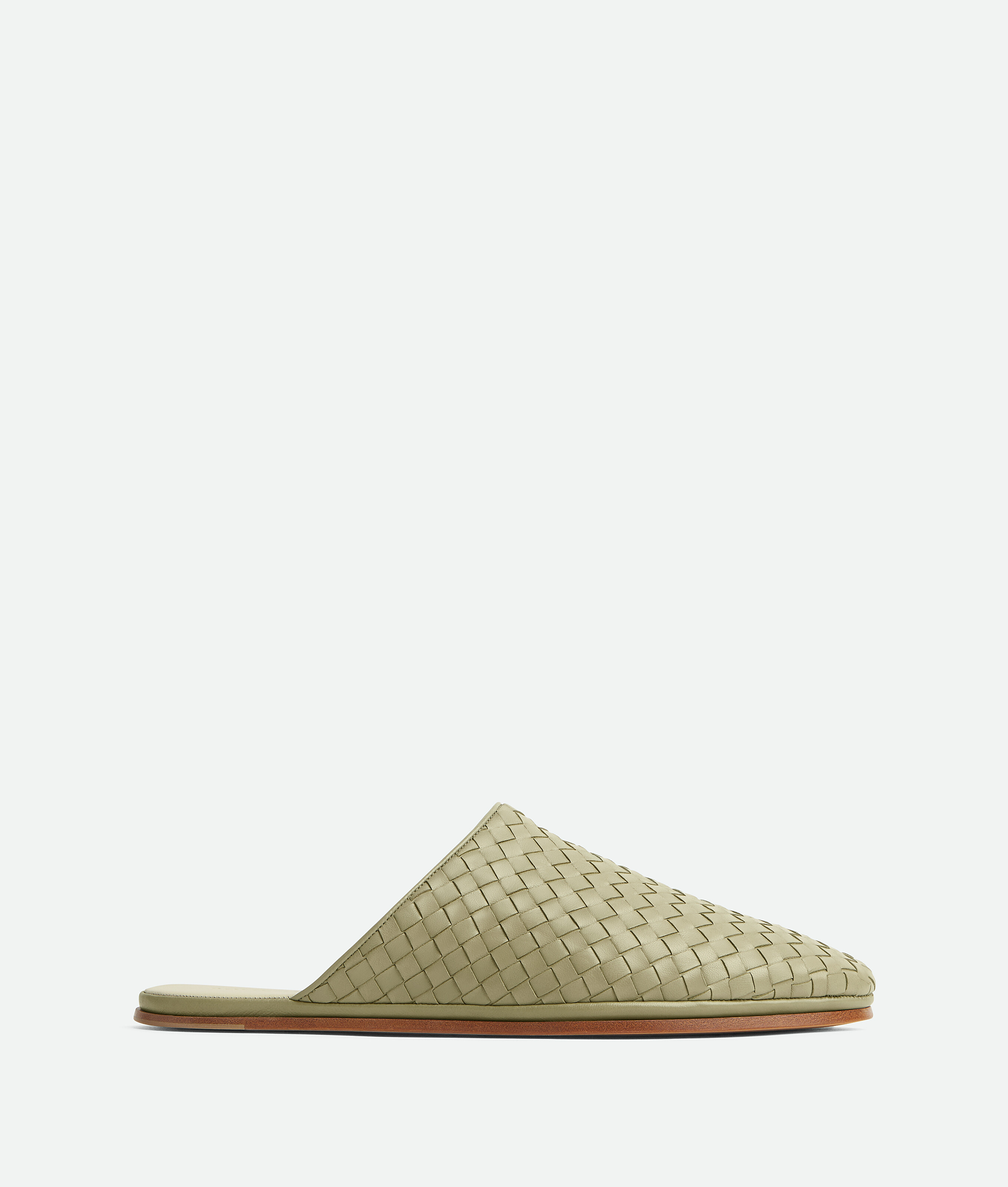 Bottega Veneta Sunday Slipper In Travertine/ Sea Salt