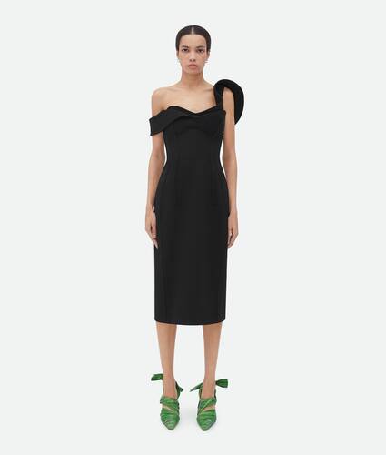 大きな商品イメージを表示する 1 - ボンデッド ウールトリコチン ビスチェ ドレス
