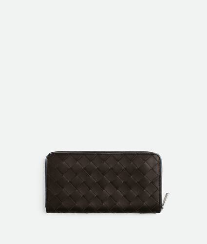 Intrecciato Zip Around Wallet