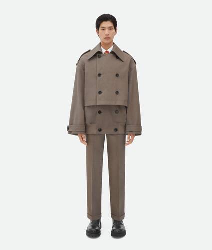 Wool Twill Trench