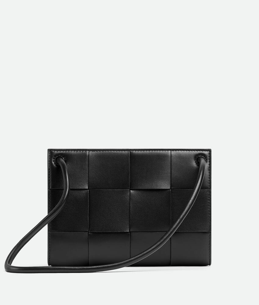 Bottega Veneta Small Loop Camera Bag In 8425 Black-gold