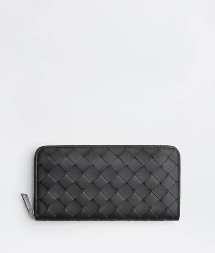 Intrecciato Zip Around Wallet