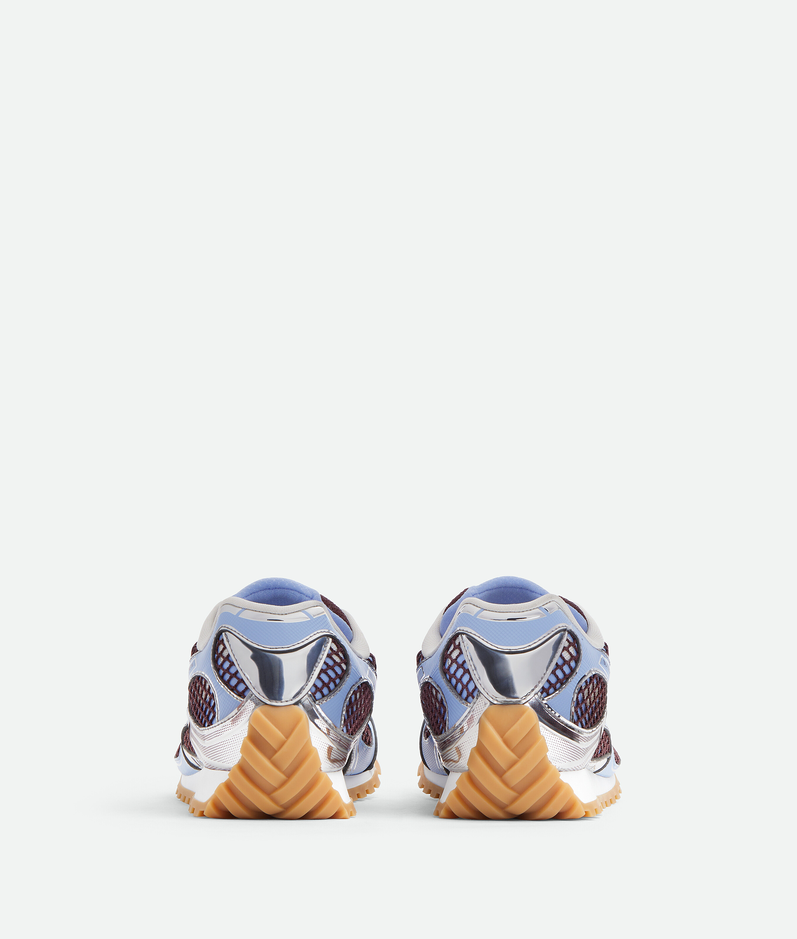 Bottega Veneta Orbit Sneakers Contrast Stitching Mesh Panels Rubber Sole In Multi
