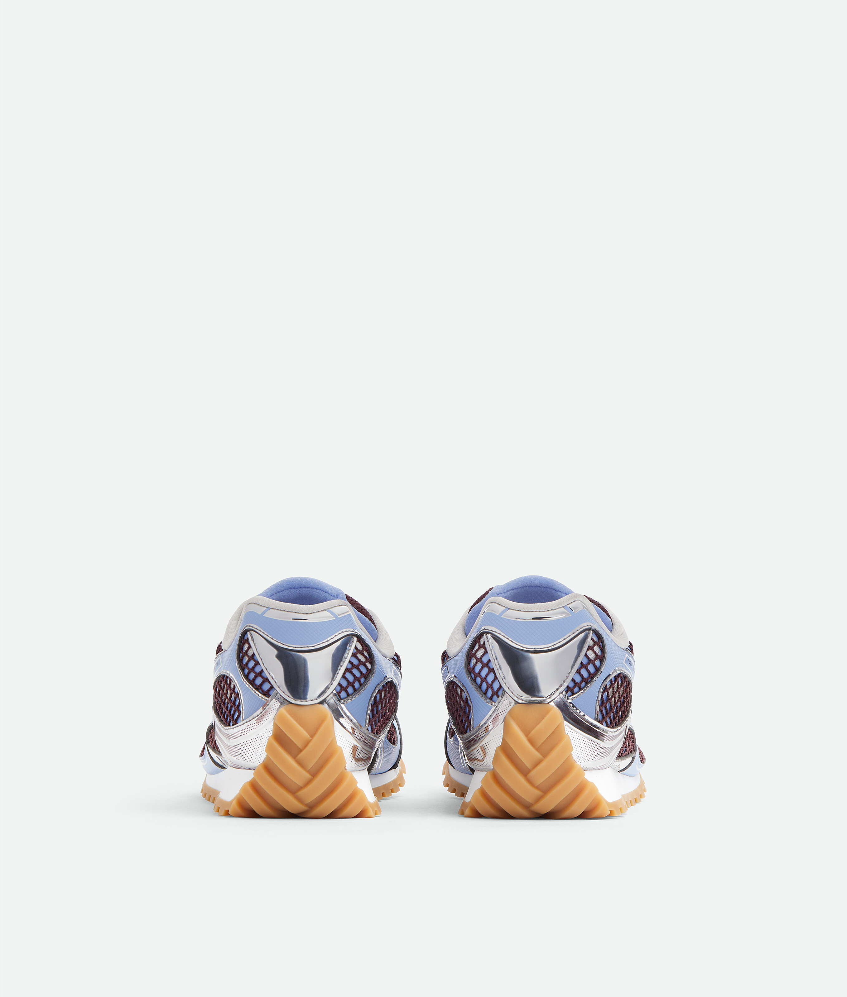 Bottega Veneta Orbit Sneakers Contrast Stitching Mesh Panels Rubber Sole In Multi