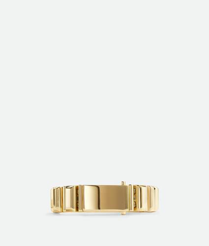Bottega Veneta® Men's Intreccio Bracelet in Yellow Gold. Shop online now.
