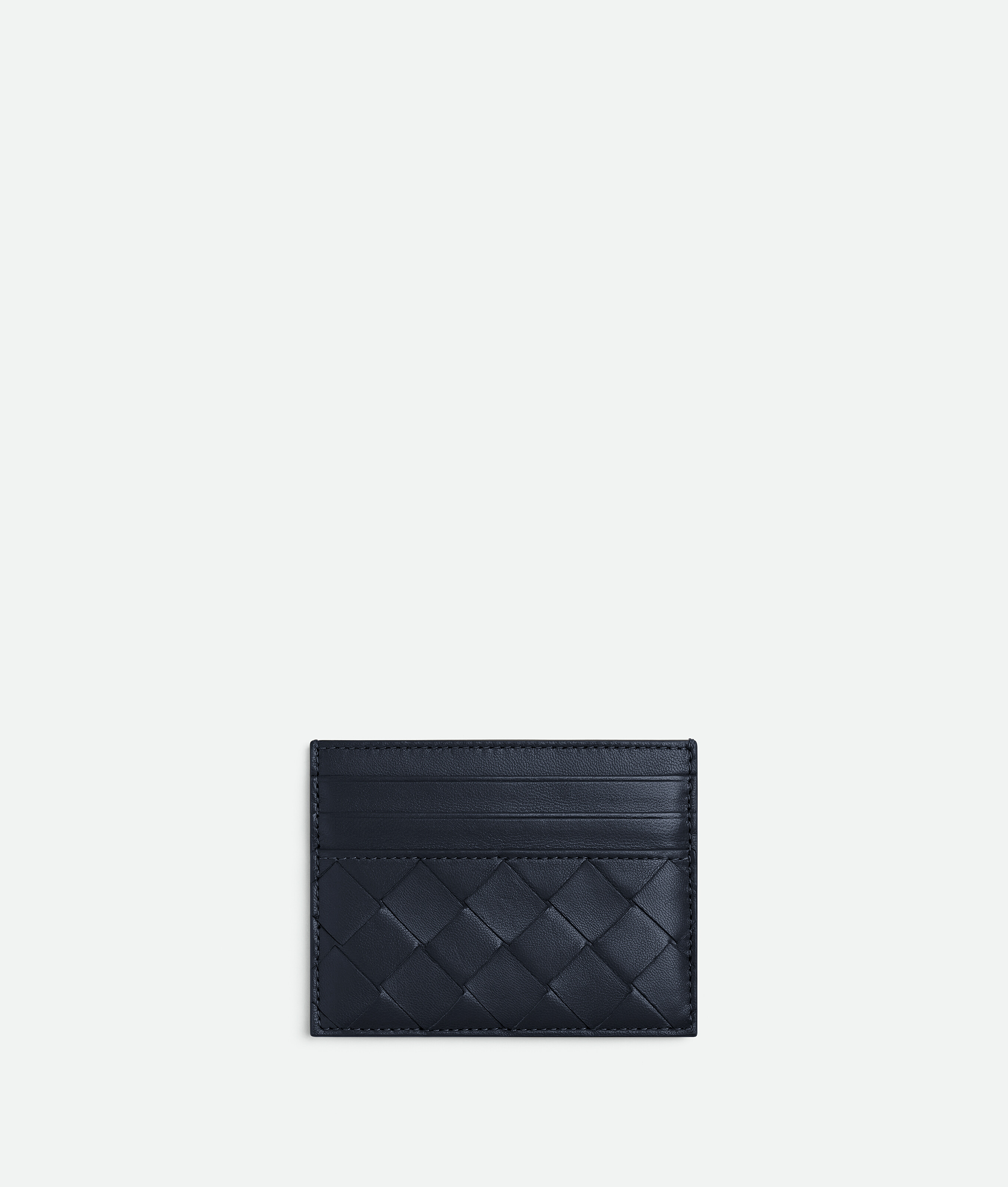 Bottega Veneta Intrecciato Credit Card Case - Space - Woman