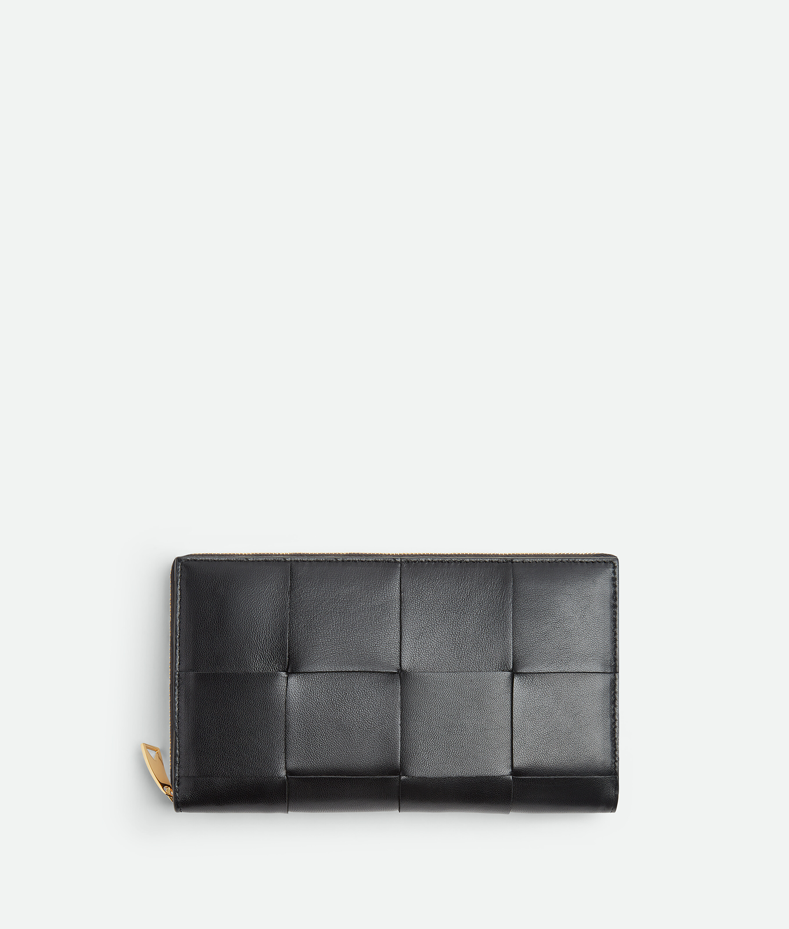 Bottega Veneta Zip-around Wallet In Black