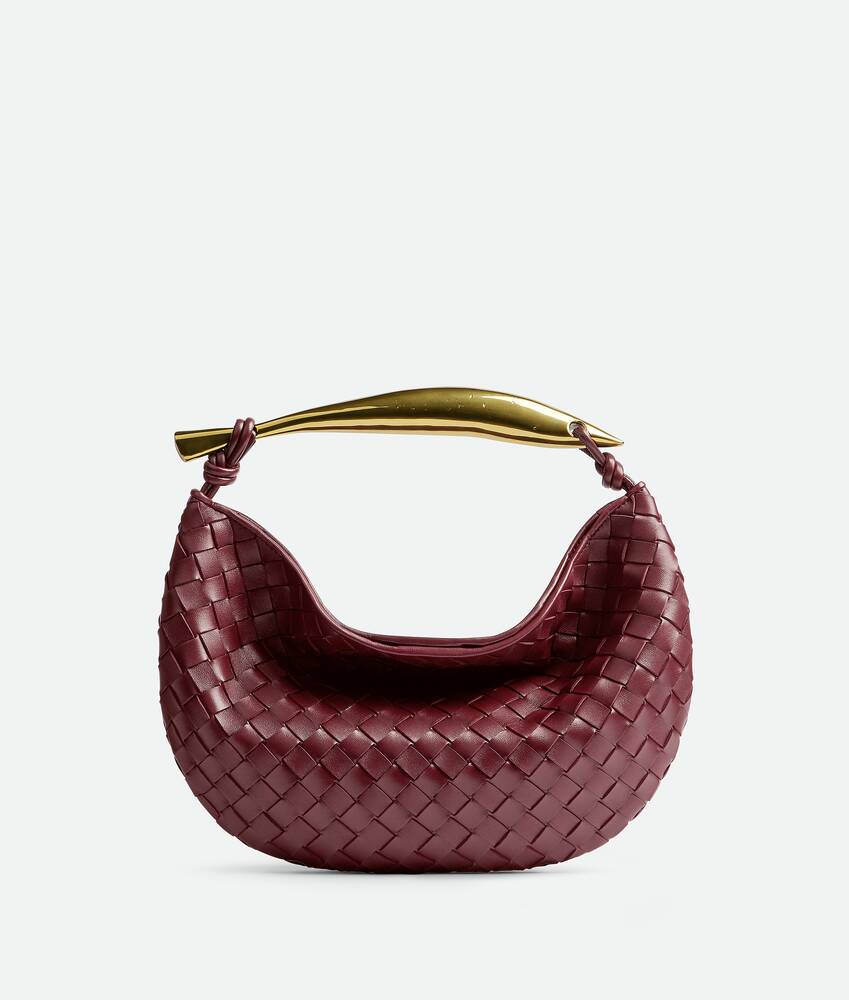 Bottega Veneta Leather Top Handle Bag in Red Womens Bags Top-handle bags 