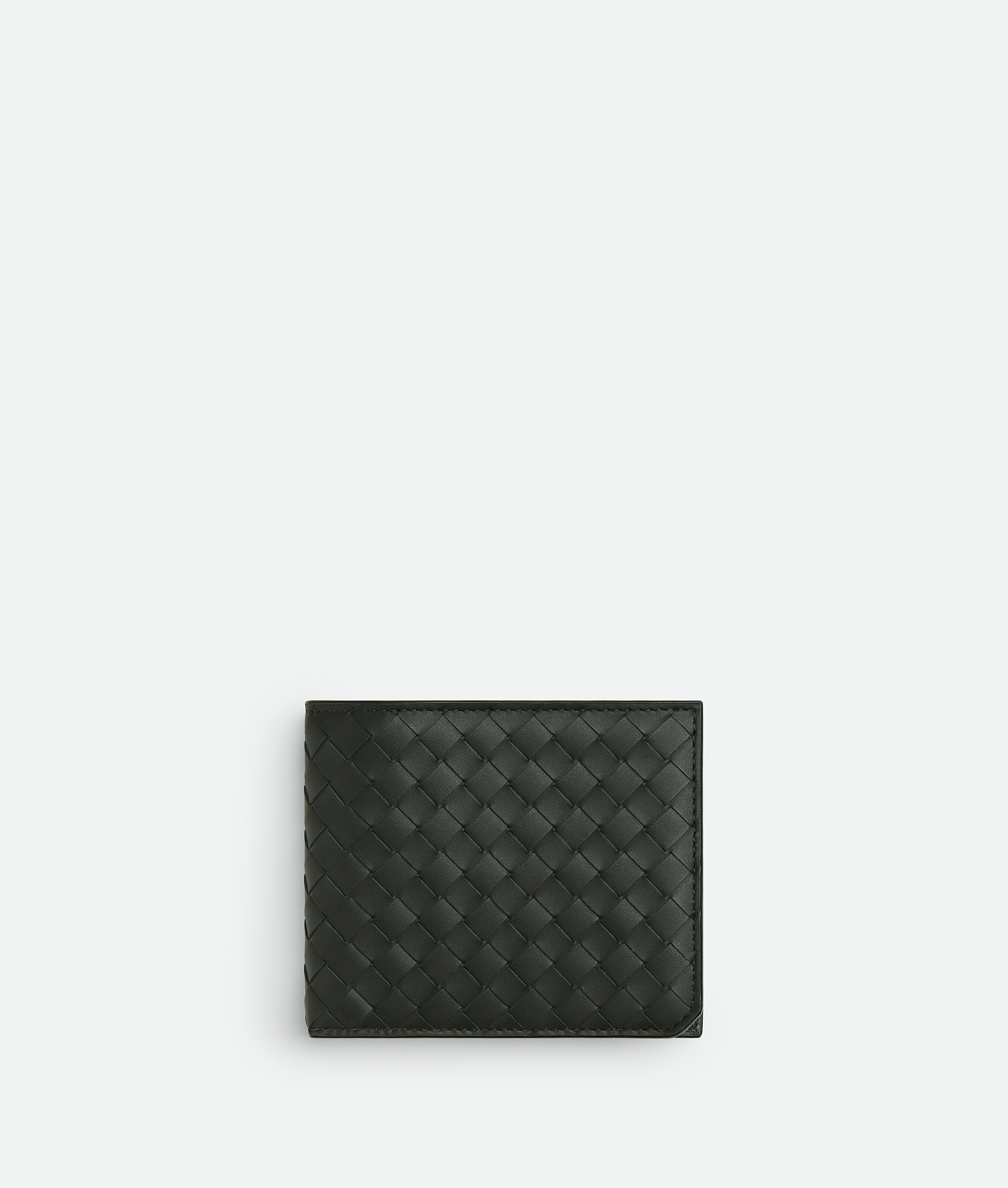 Bottega Veneta Intrecciato Piccolo Bi-fold Wallet With Coin Purse - Green - Man -