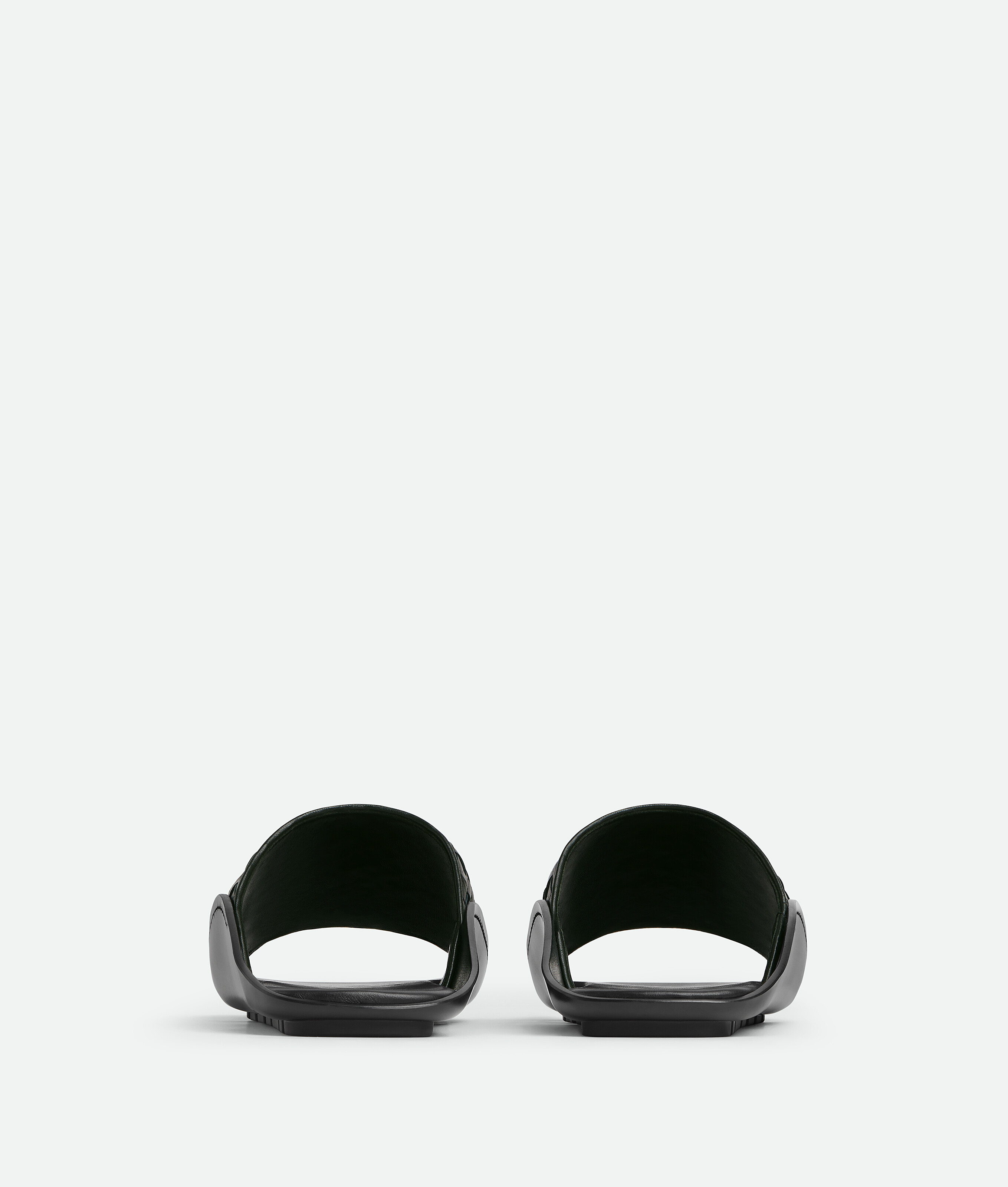Bottega Veneta Nappa Opaque Weave Mule Sandal In Brown