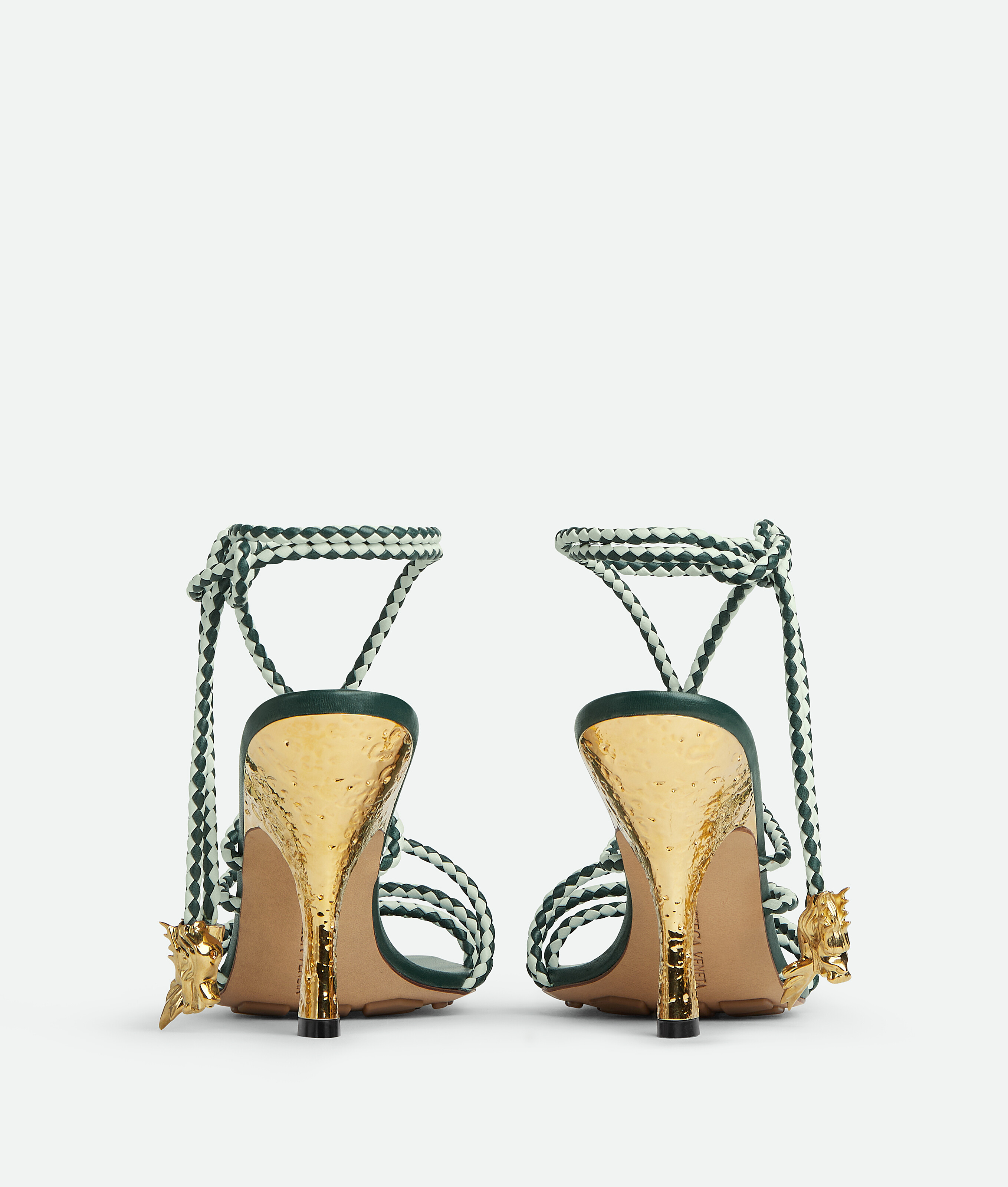 Shop Bottega Veneta Adam Sandal In Green