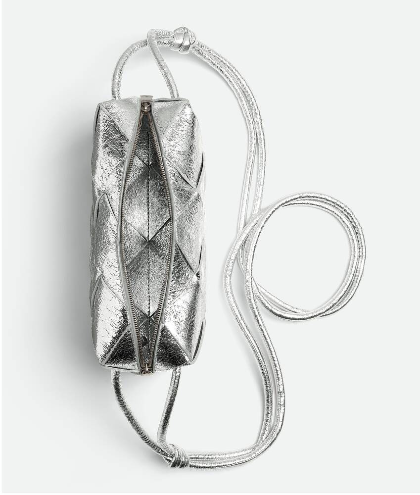 Bottega Veneta Women'S Mini Cassette Bag (Bon Bon/Silver)