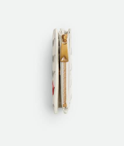 Small Intrecciato Bi-Fold Zip Wallet