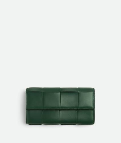 ボッテガヴェネタ BOTTEGAVENETA 長財布 レザー グレー レディース 送料無料 r9584a