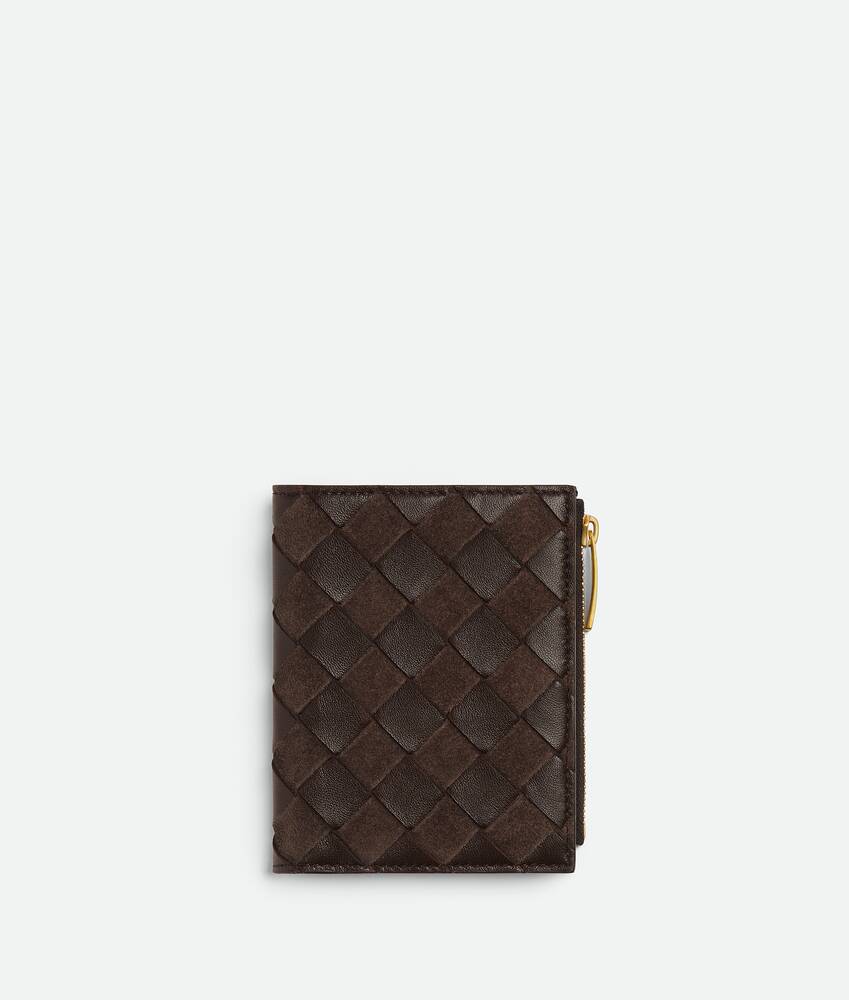 Ein größeres Bild des Produktes anzeigen 1 - Kleines Intrecciato Bi-Fold Portemonnaie