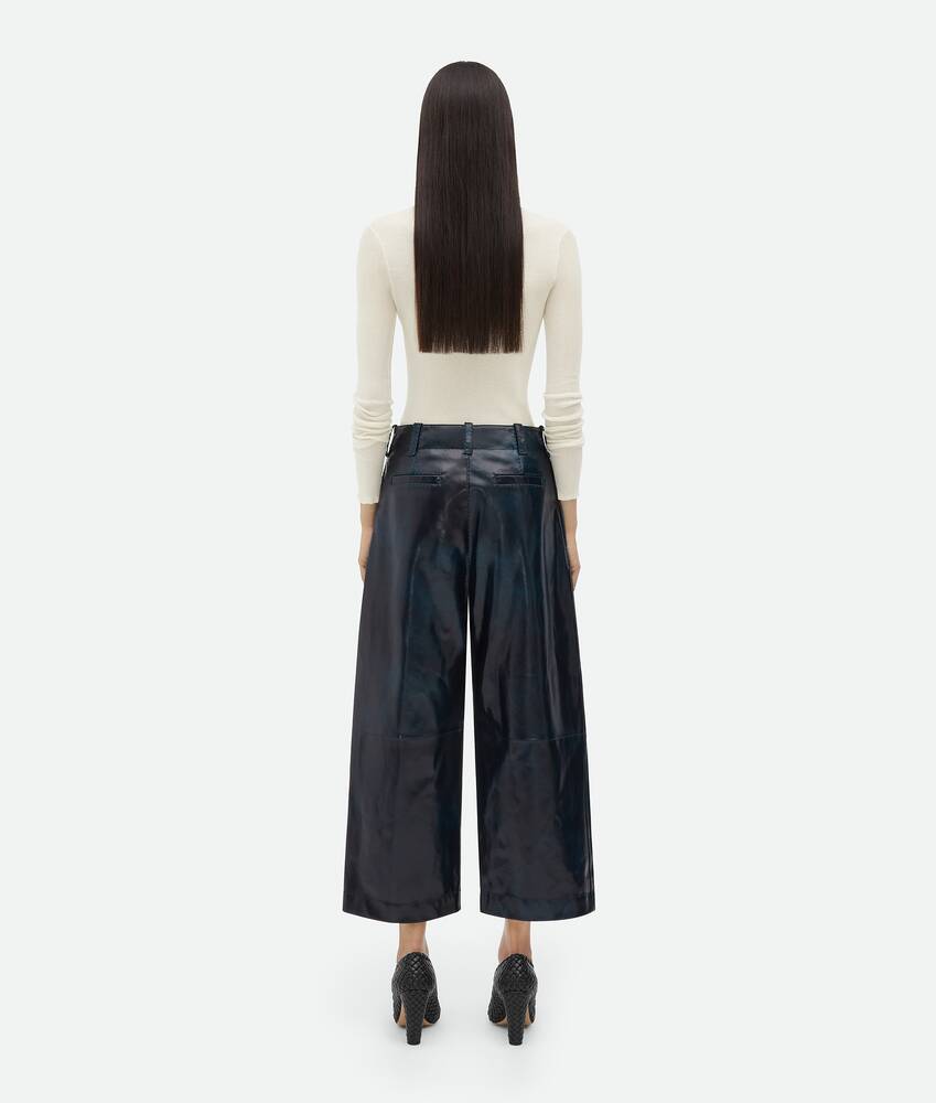 Display a large version of the product image 3 - Leather Culotte Trousers