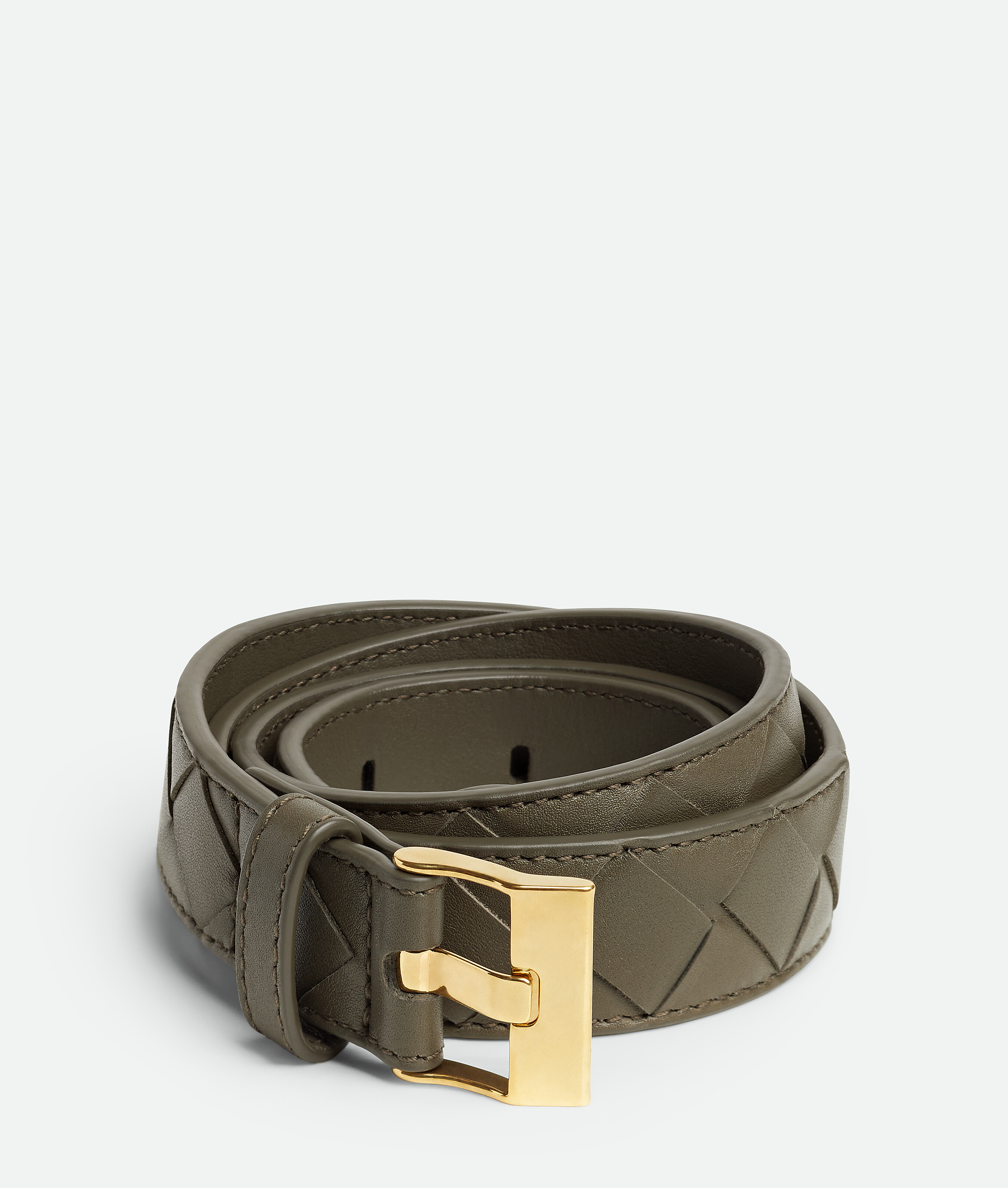 Bottega Veneta® Men's Intrecciato Belt in Black. Shop online