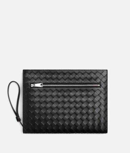 Intrecciato Document Case With Wristlet