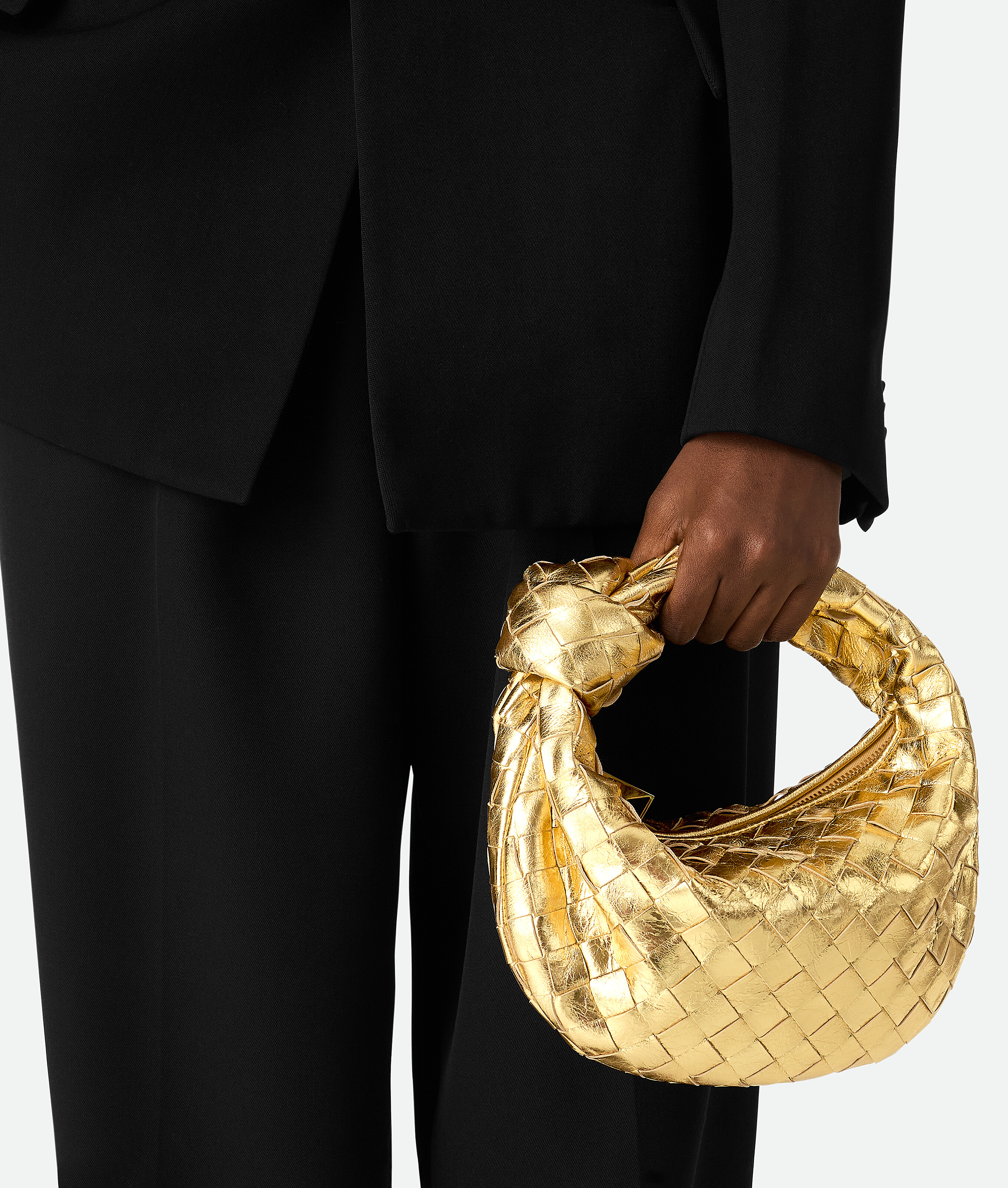 Bottega Veneta Mini Jodie In Gold