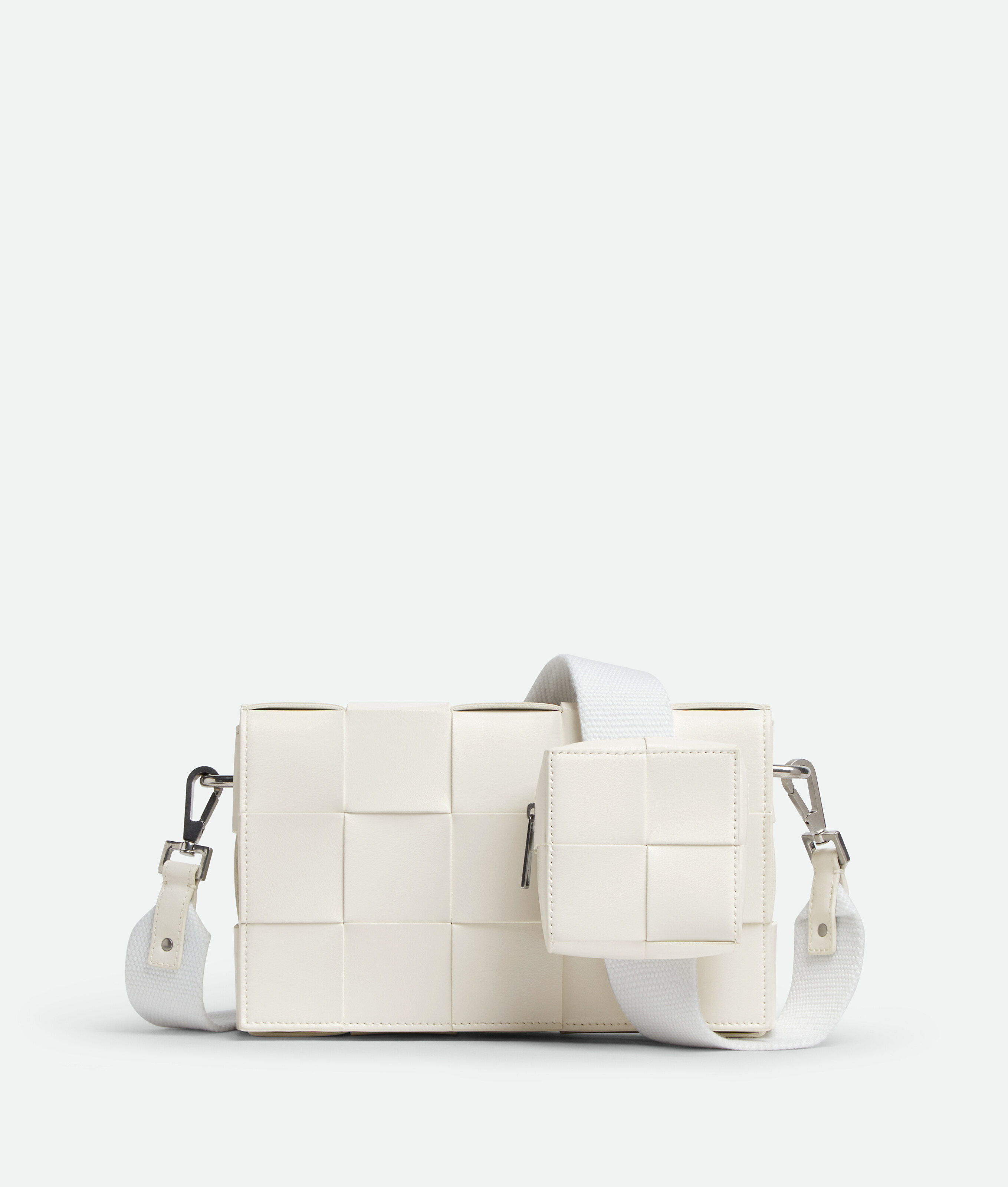 Bottega Veneta Cassette With Versatile Strap In White