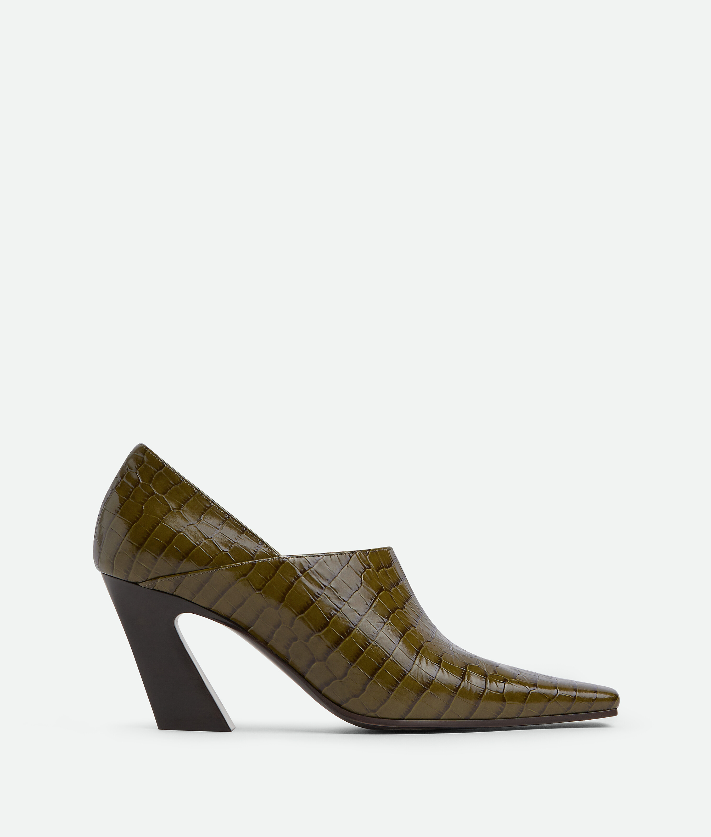 Shop Bottega Veneta Lewis Pump In Olive Oil