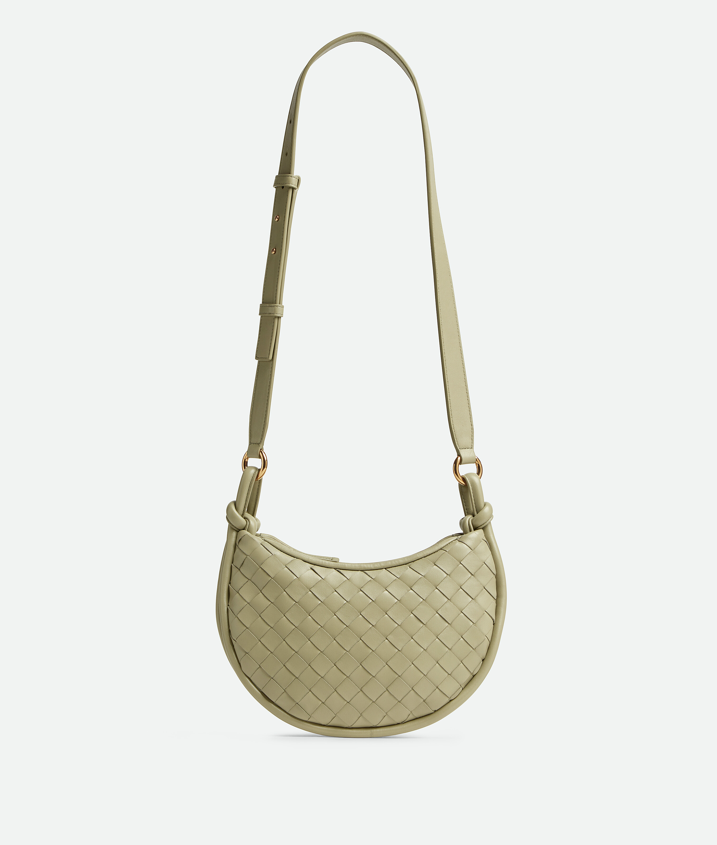 Shop Bottega Veneta Gemelli Messenger In Travertine