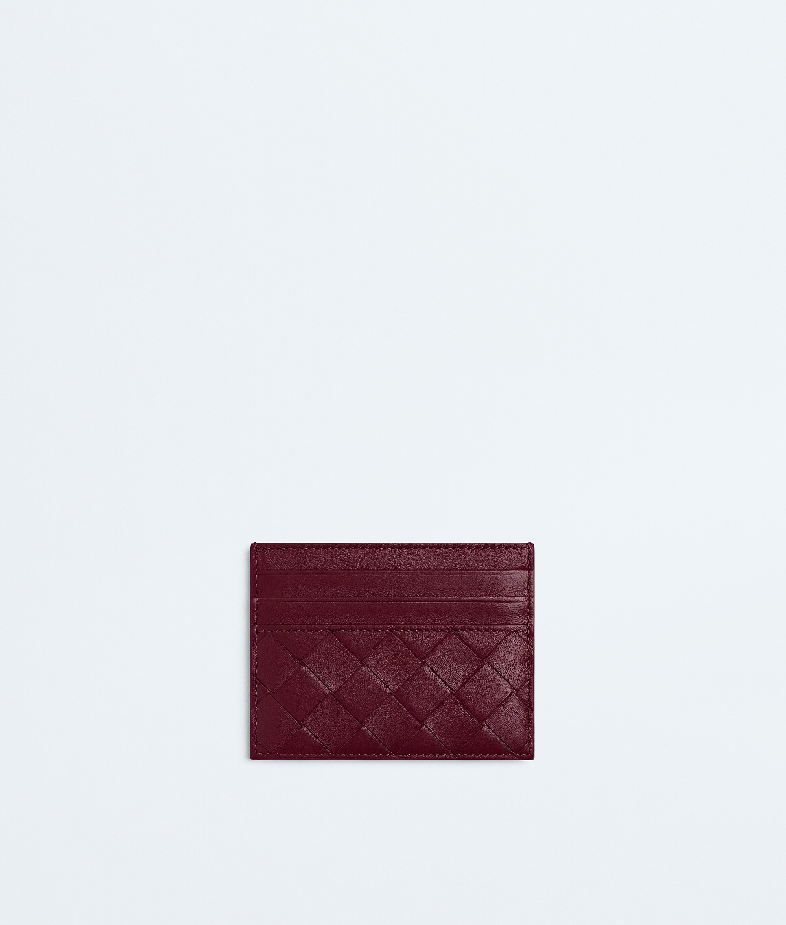Women's Intrecciato Credit Card Case in Barolo Bottega Veneta Luxembourg EN - Image 2