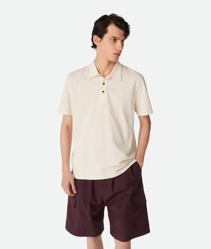 Poloshirt aus feinem Baumwolljersey