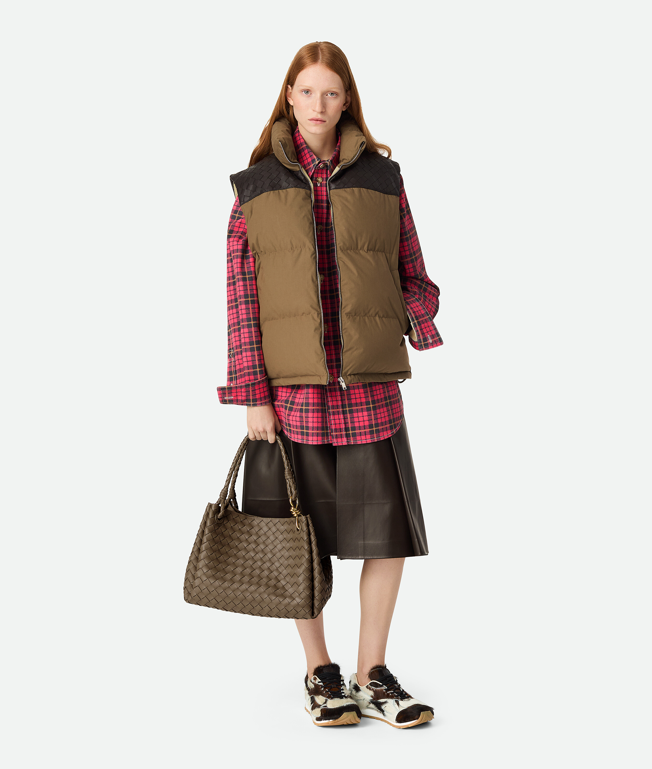 Bottega Veneta Gilet Imbottito In Popeline Satinato - Beige - Donna - XXS - Cotone