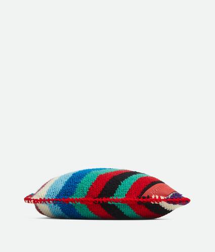 Loopy Stripe Knit Cushion