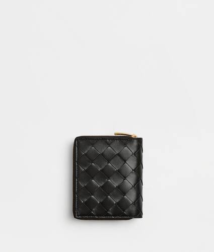 Louis Vuitton Calfskin Plain Leather Small Wallet Logo Folding