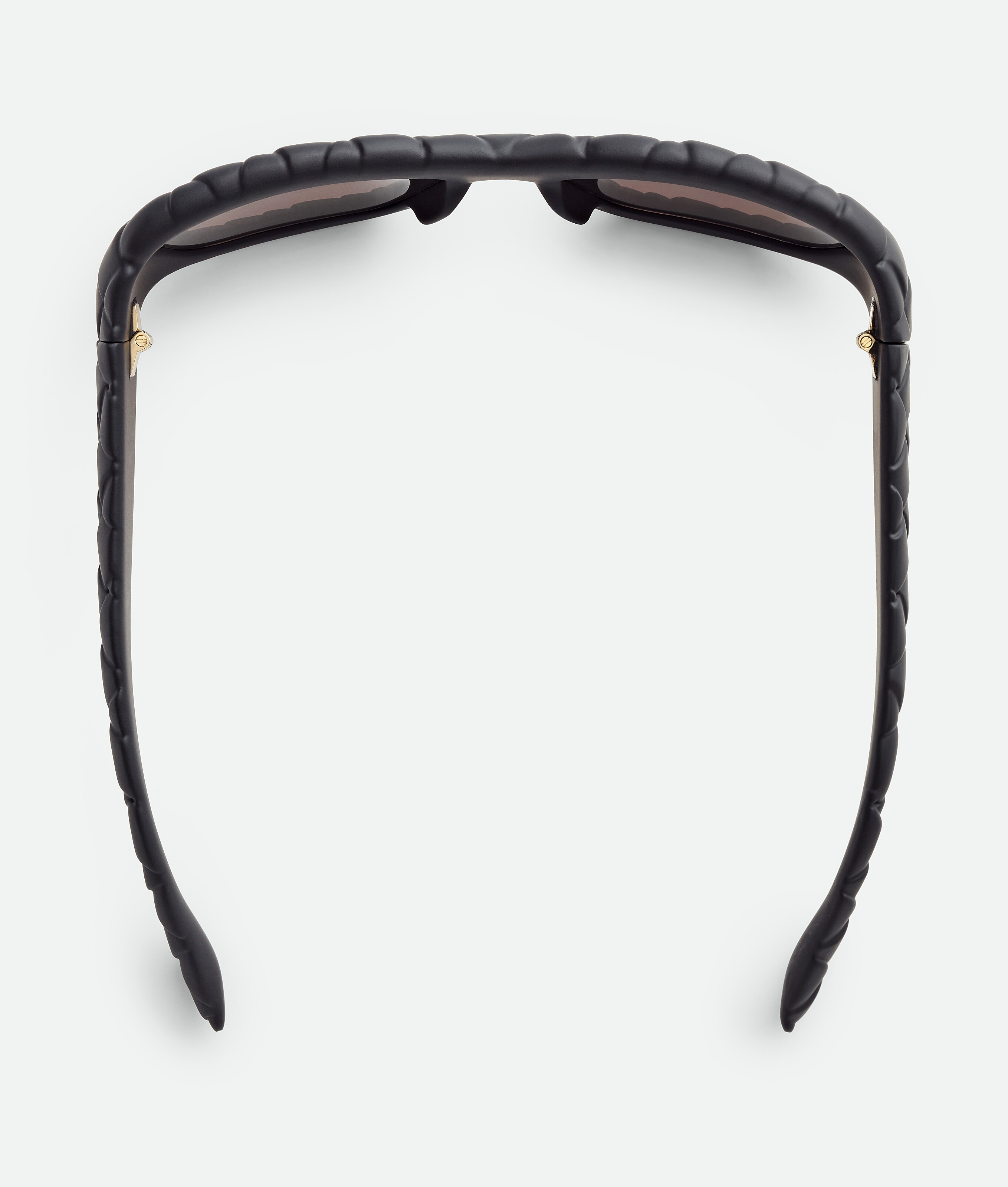 Shop Bottega Veneta Intrecciato Rectangular Sunglasses In Black