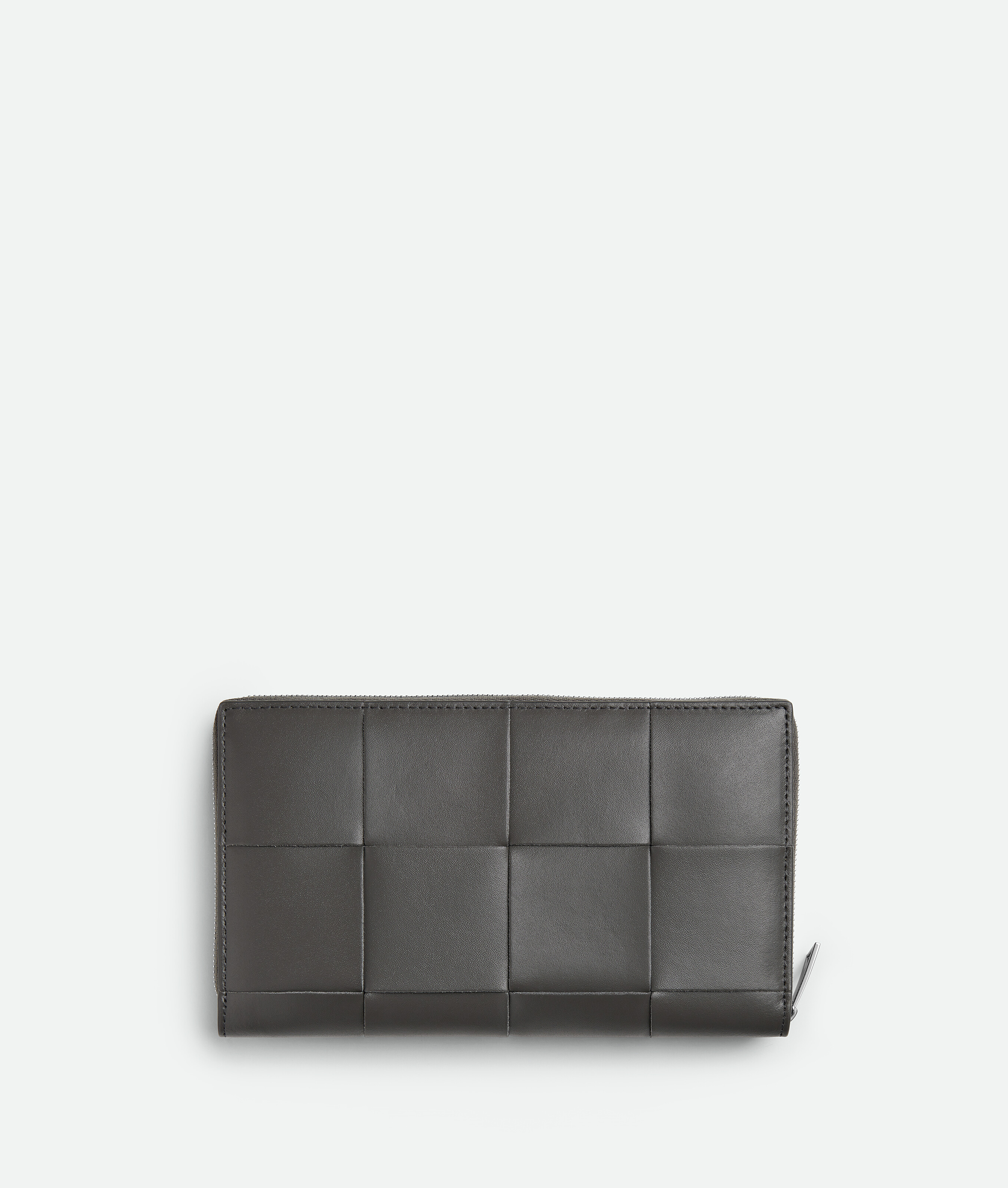 Bottega Veneta Cassette Portemonnaie Mit Umlaufendem Zip In Lapilli/limonite