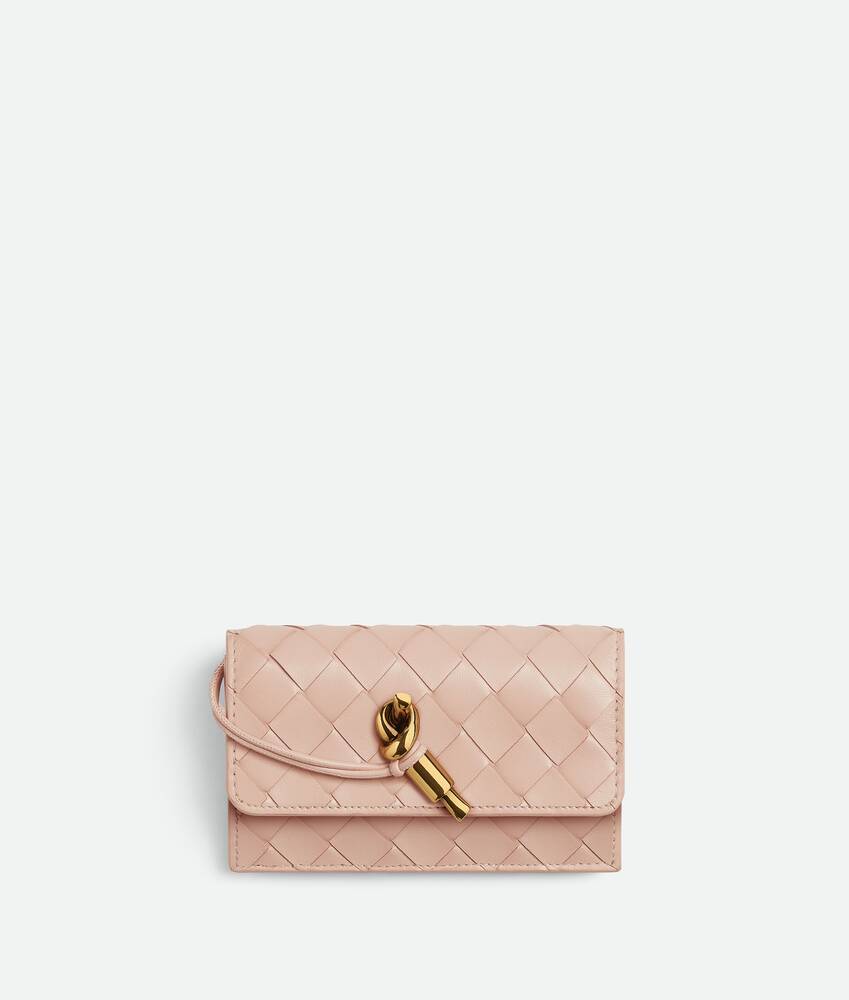 Bottega Veneta® Women's Andiamo Zippered Card Case in Lotus. Shop 