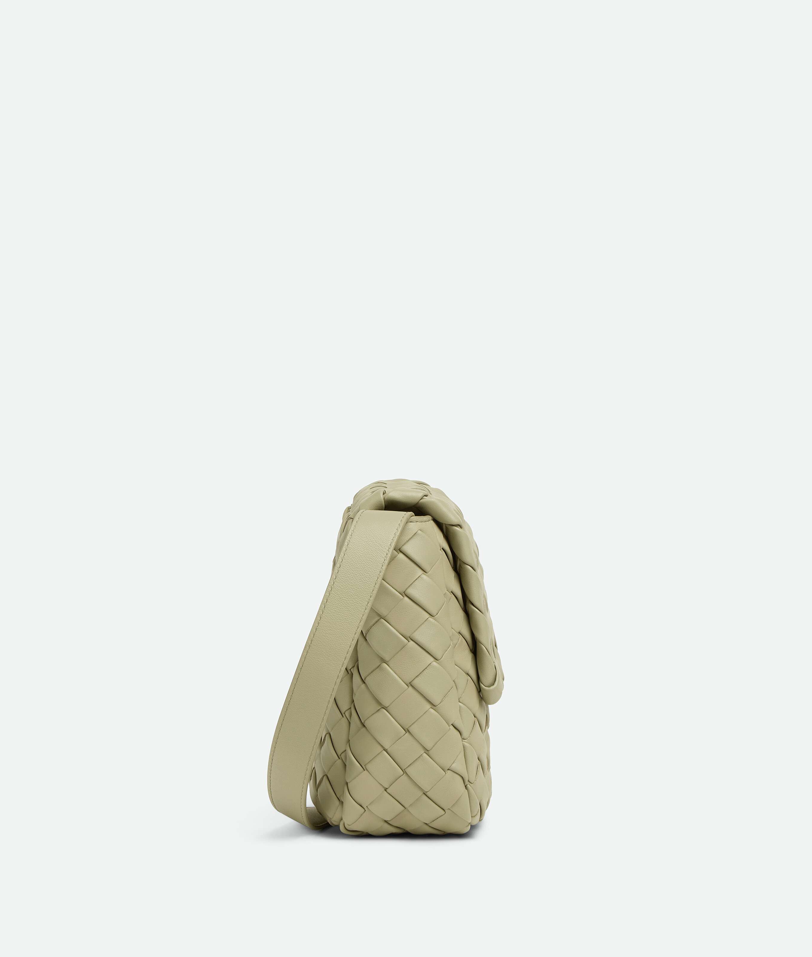 Shop Bottega Veneta Mini Vertical Cobble In Green