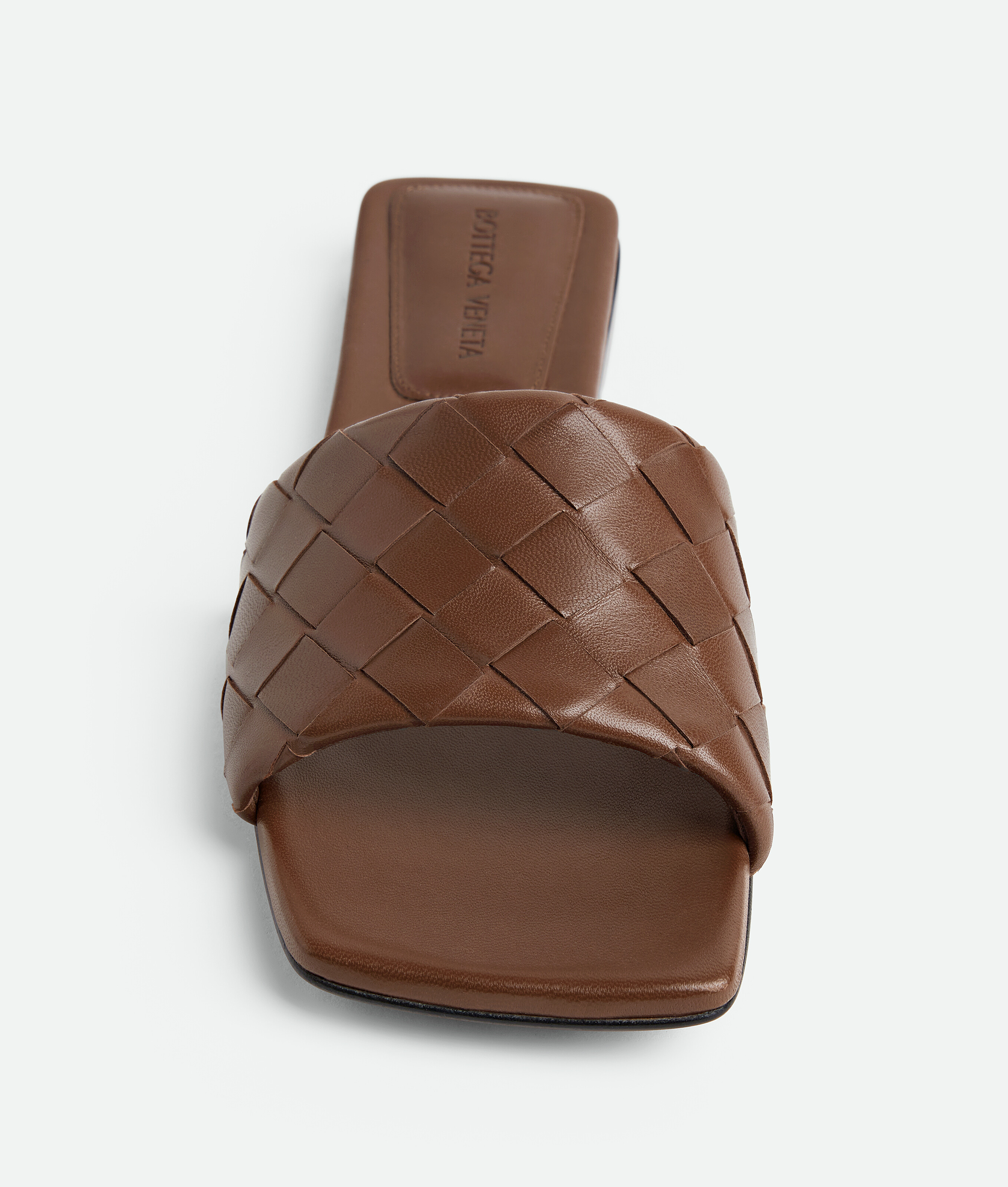 Women's Parco Flat Mule in Dark leather Bottega Veneta Denmark EN - Image 6
