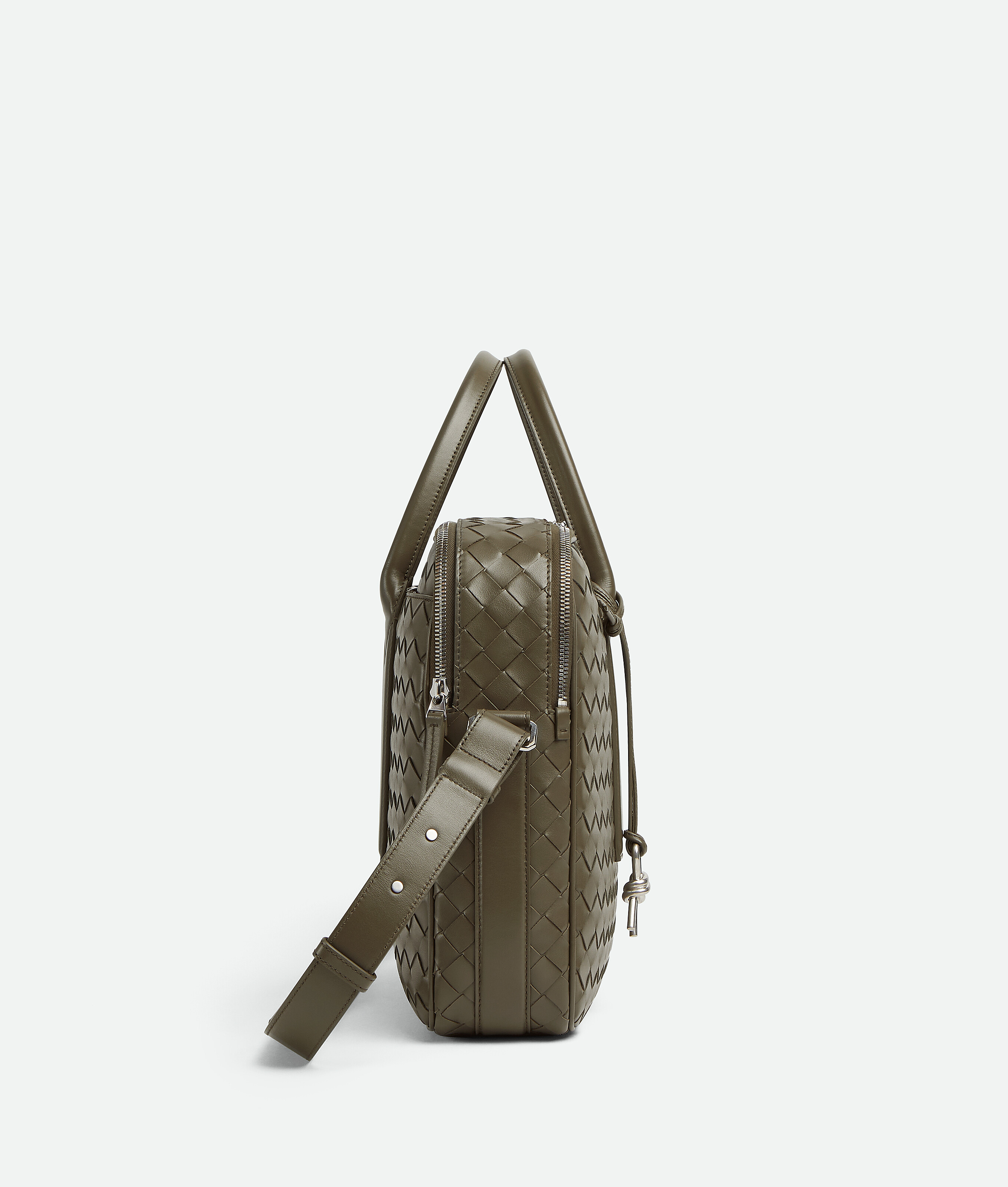 Bottega Veneta Leather Intrecciato Getaway Briefcase