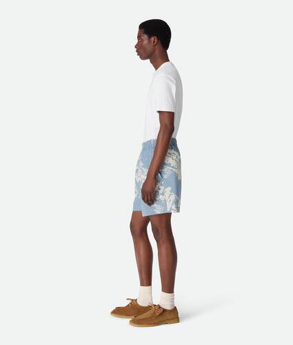 Italian Postcard Silk Shorts
