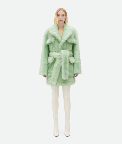 Display a large version of the product image 1 - Shearling Belted Coat