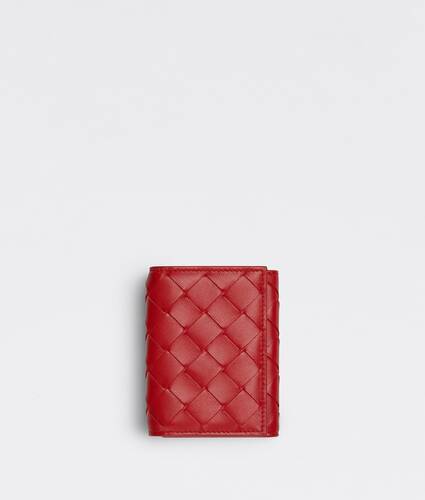 portafoglio tri-fold con patta piccolo