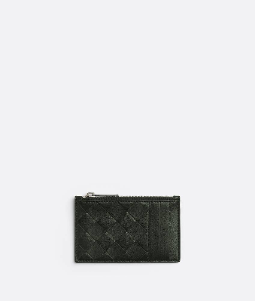 ダークグリーンファスナー付きカードケース| Bottega Veneta® 日本