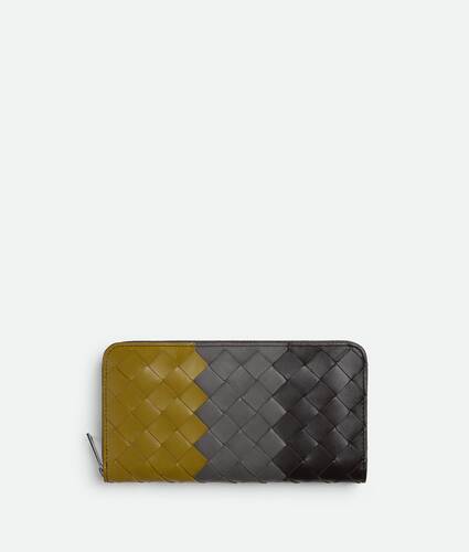 Intrecciato Zip Around Wallet